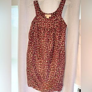 Michael Kors hot pink animal print dress with pockets